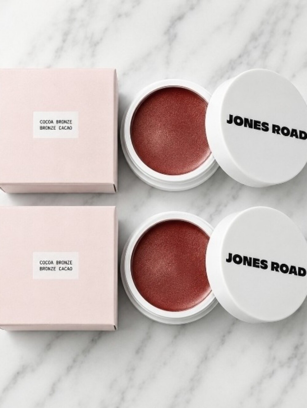 2 x Jones Road COCOA BRONZE Miracle Balm Travel Size .3 oz each NIB's!